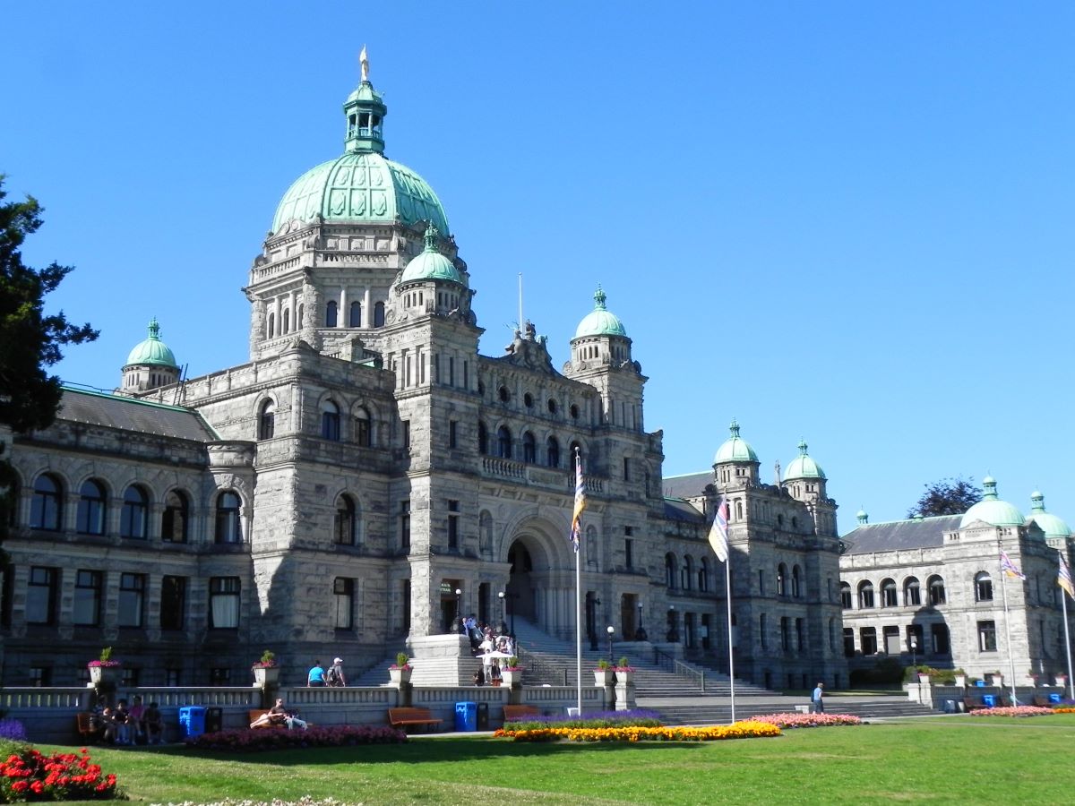 BC Legislative Building in Victoria