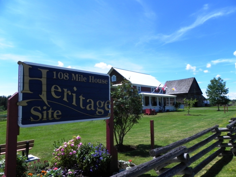 The signage of 108 Mile House